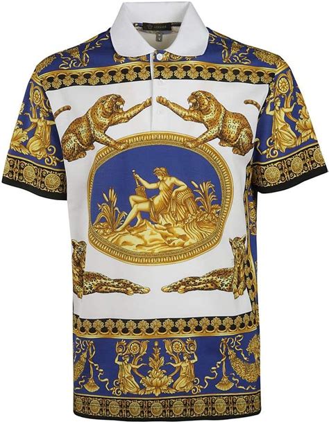 versace t shirts cheap blue and gold|shirts that look like Versace.